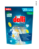 Dalli Биоразлагаемые капсулы для посудомоченых машин DIAMOND 23 шт