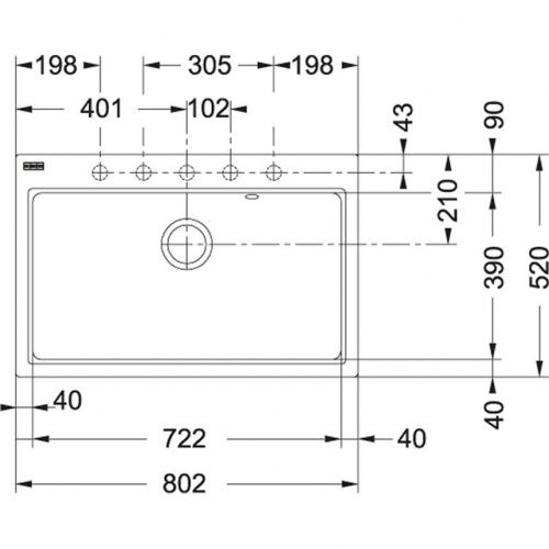 Franke FIG 610-80 графит_1