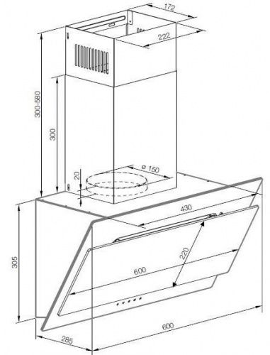 Вытяжки Graude DH 60.0 WE