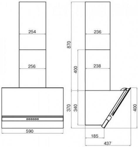 Вытяжки Faber BERYL WH A60