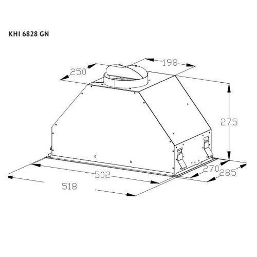 Вытяжки Korting KHI 6828 GN