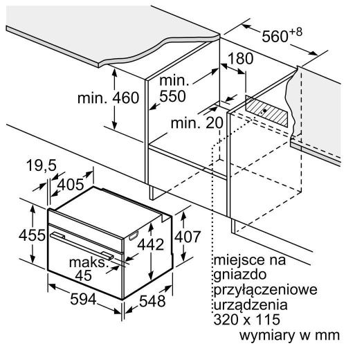 Встраиваемые духовые шкафы Bosch CMG7241W1