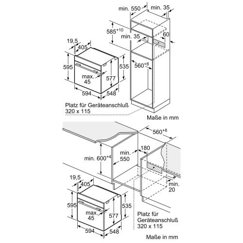 Встраиваемые духовые шкафы Bosch HSG7584B1