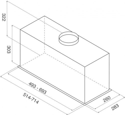 Вытяжки JET AIR PLANE BL MAT/F/52