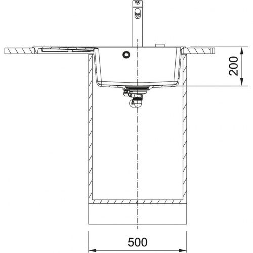 Franke CNG 611/211-78 TL чаша справа черный матовый 114.0639.719_2