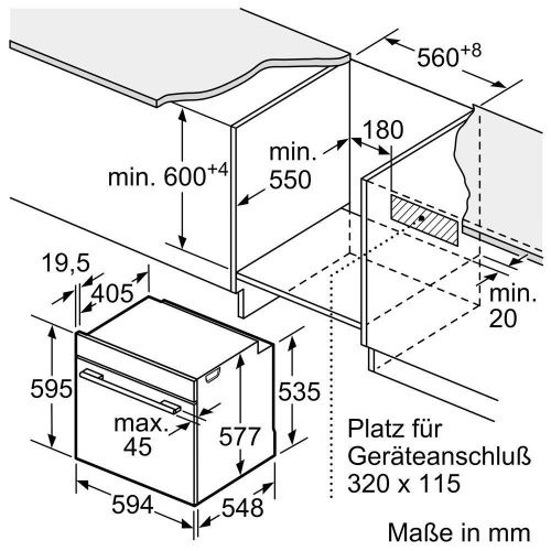 Встраиваемые духовые шкафы Bosch HBA573BS1