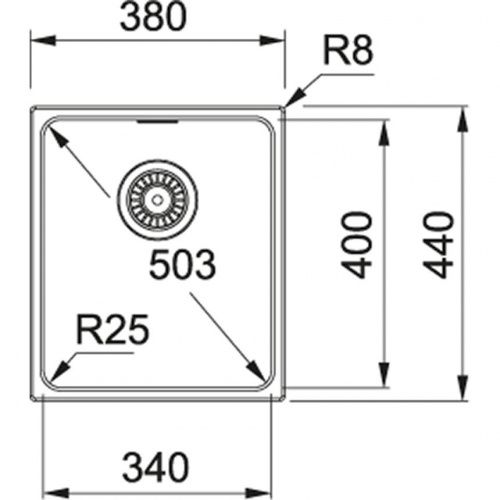 Franke KBG 110-34 серый камень 125.0023.835_1