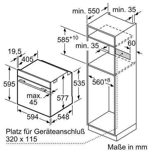 Встраиваемые духовые шкафы Bosch HBG7321W1