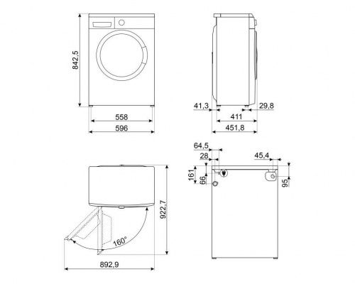 Стиральные машины Smeg WM3T60CRU