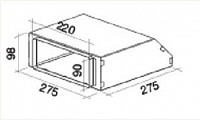 Аксессуары Falmec KACL.789 Переходник для потолочных моделей 220*90mm NUVOLA