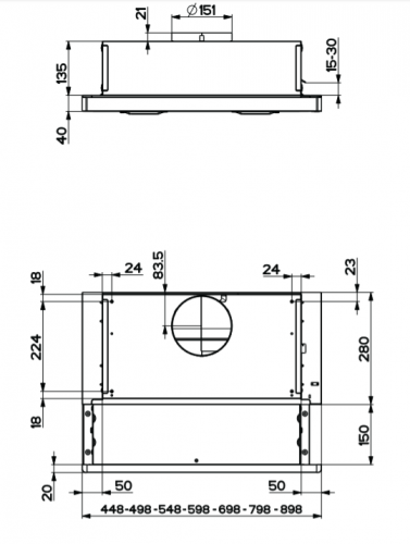 Вытяжки Faber FLOX WH A45