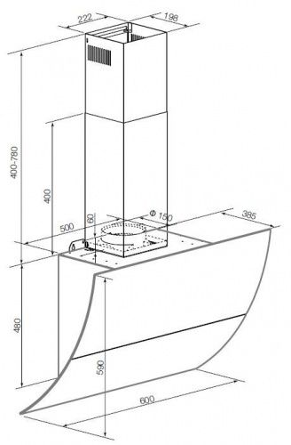 Вытяжки Graude DH 60.3 WE