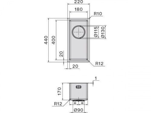 Мойки Falmec COMO (18 SCO1800U.00#SSF)