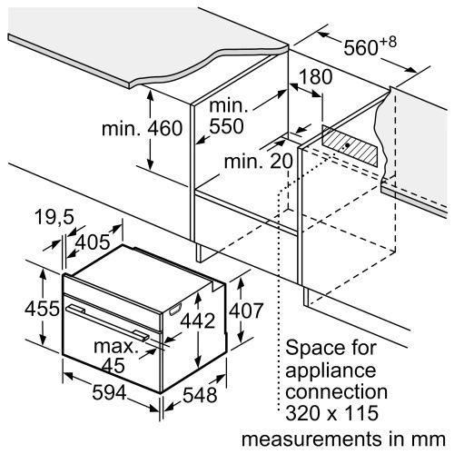 Встраиваемые духовые шкафы Bosch CMG656BS1