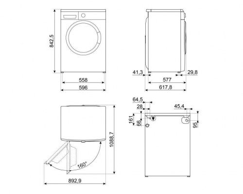 Стиральные машины Smeg WM3T04RU